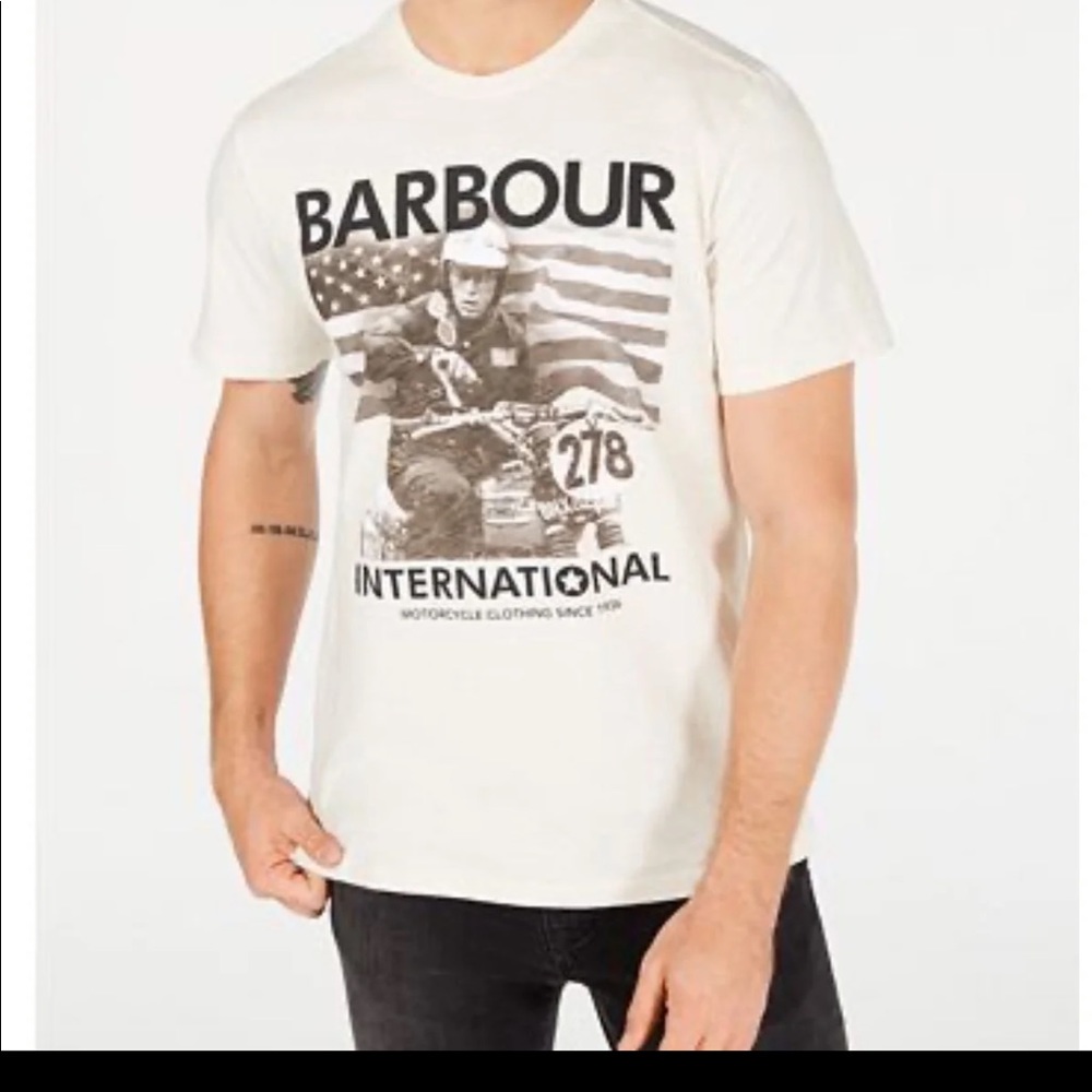 NWT Mens Barbour Int'l Steve McQueen Tee